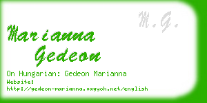 marianna gedeon business card